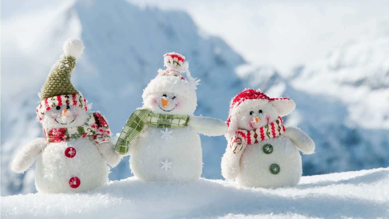 Download Snowy Winter Holiday Landscape Wallpaper