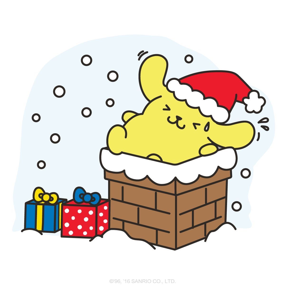 Pom Pom Purin (*´꒳`*) #Santa #Christmas. Hello kitty christmas, Hello kitty picture, Kawaii christmas