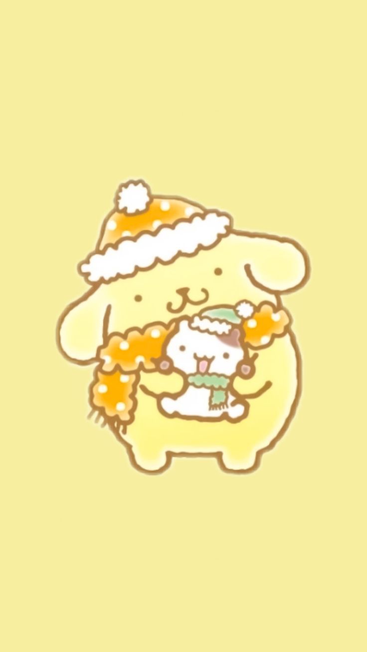 Pompompurin. Hello kitty tattoos, Funny iphone wallpaper, Sanrio hello kitty