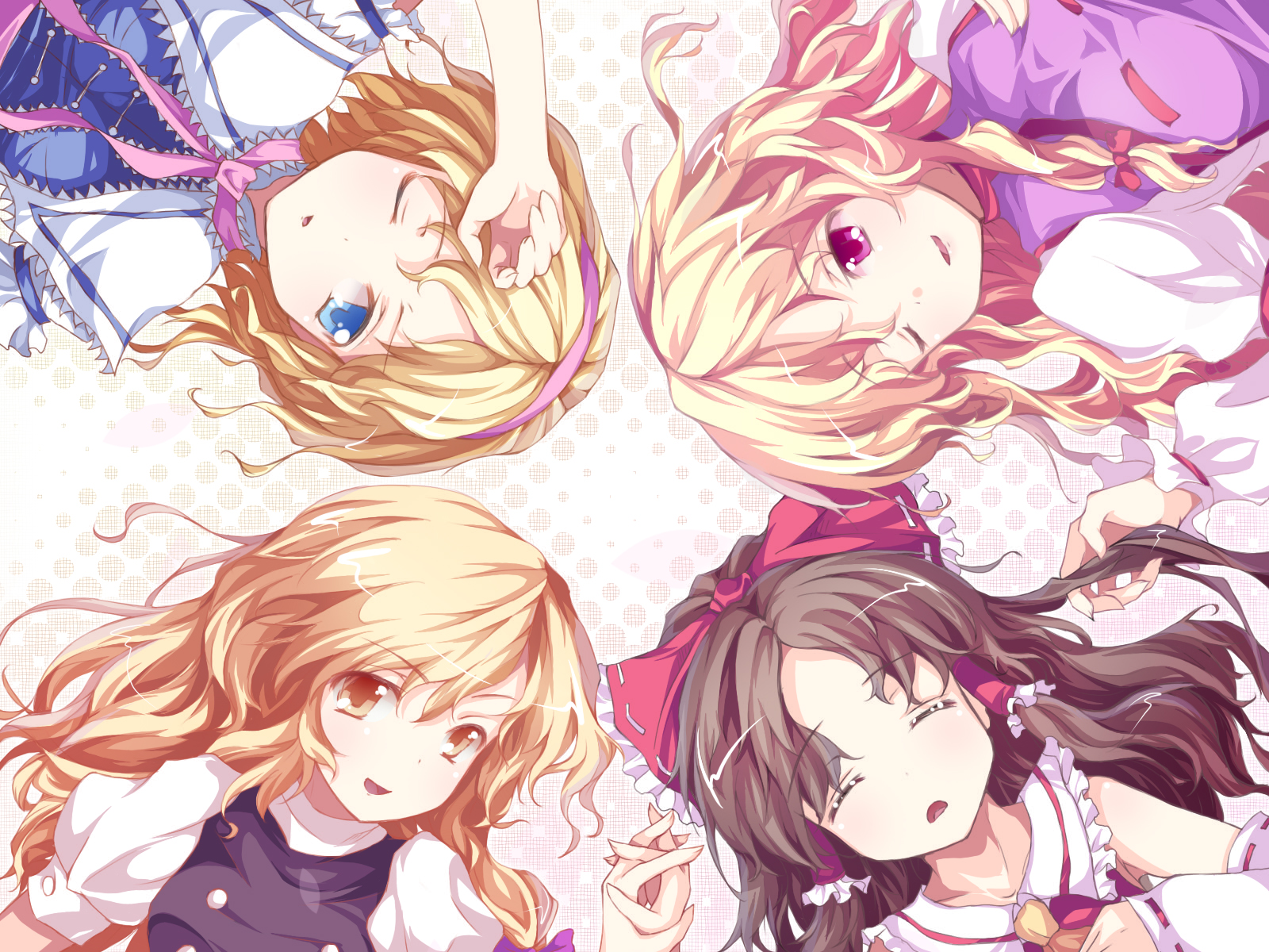 curtain touhou alice margatroid hakurei reimu kirisame marisa yakumo yukari wallpaper