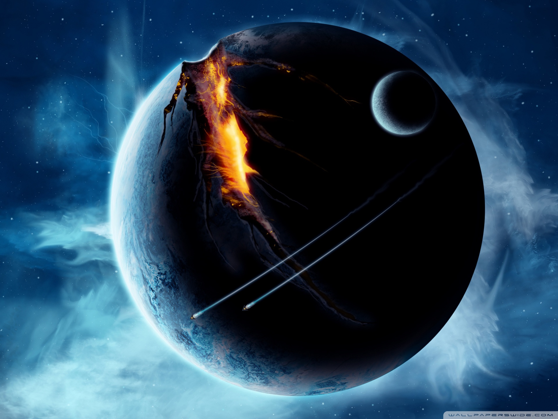 Planet, Fantasy Art Ultra HD Desktop Background Wallpaper for 4K UHD TV, Widescreen & UltraWide Desktop & Laptop, Tablet