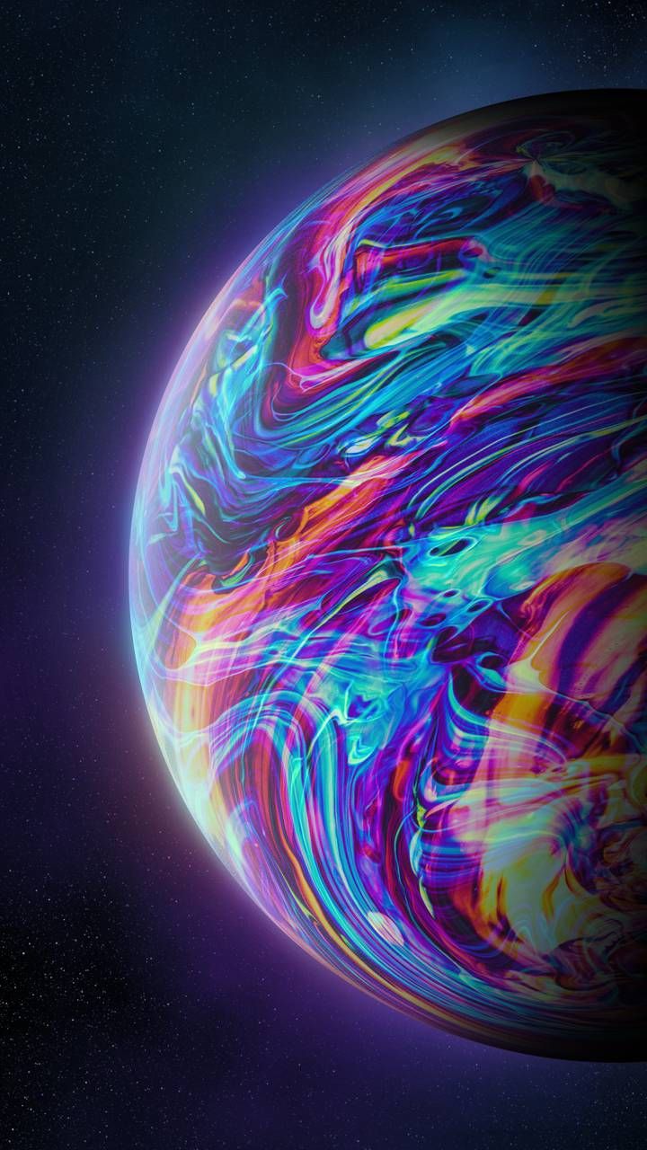 Fluid Colorful Planet wallpaper by Geoglyser. Wallpaper, Phone wallpaper patterns, Phone wallpaper