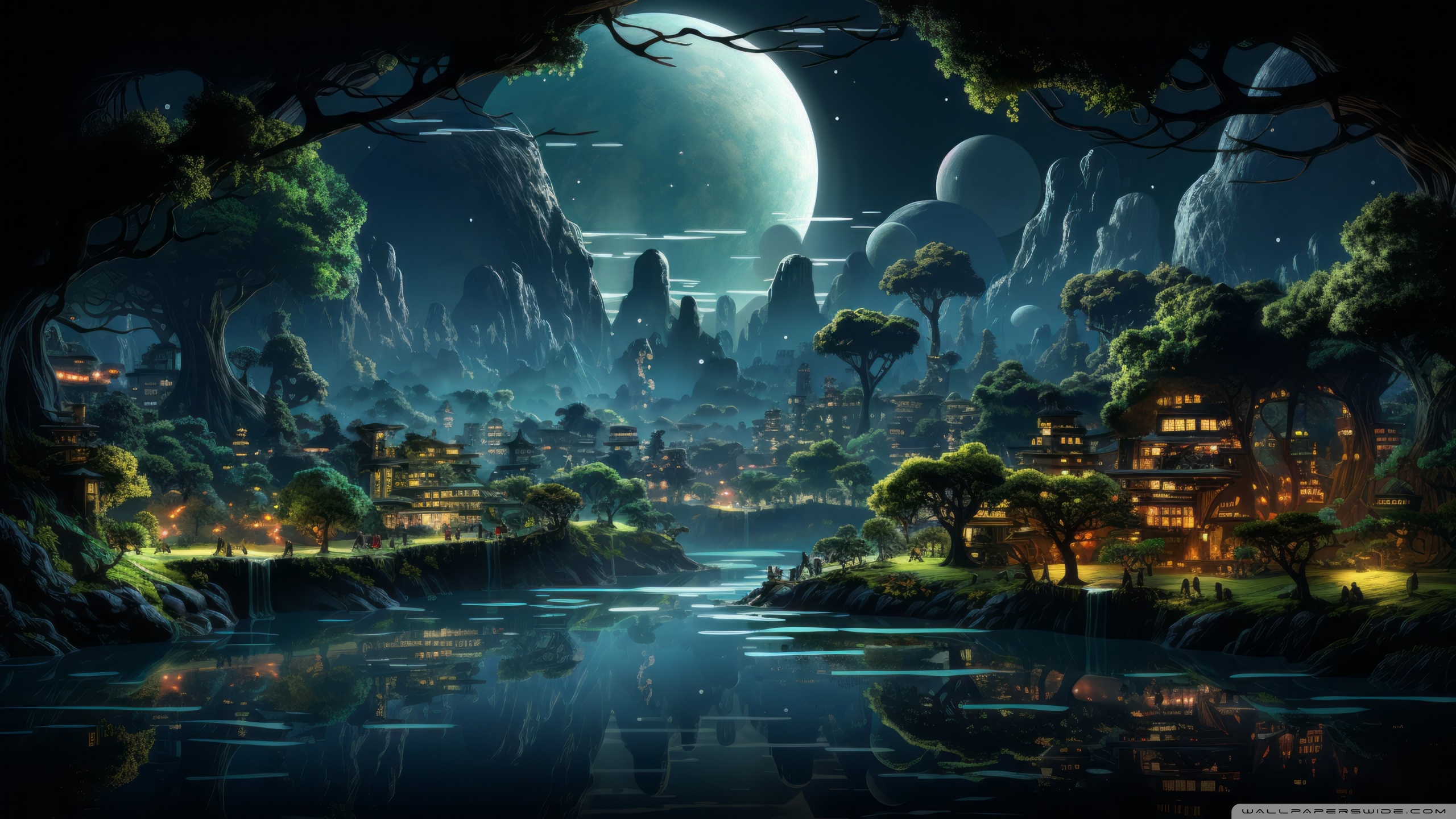 Inhabited Planet Art Ultra HD Desktop Background Wallpaper for 4K UHD TV, Widescreen & UltraWide Desktop & Laptop, Tablet
