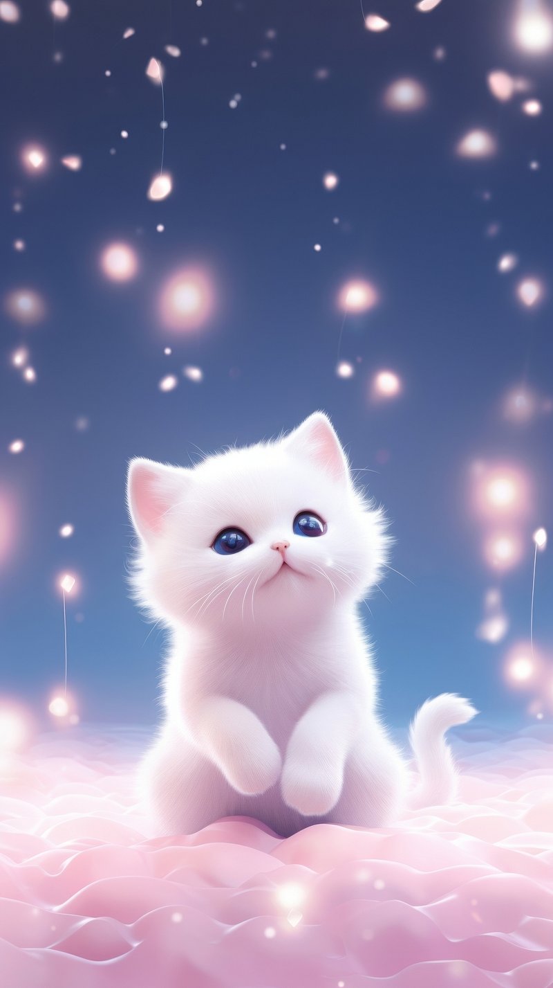 Cute Cat Wallpaper Image. Free Photo