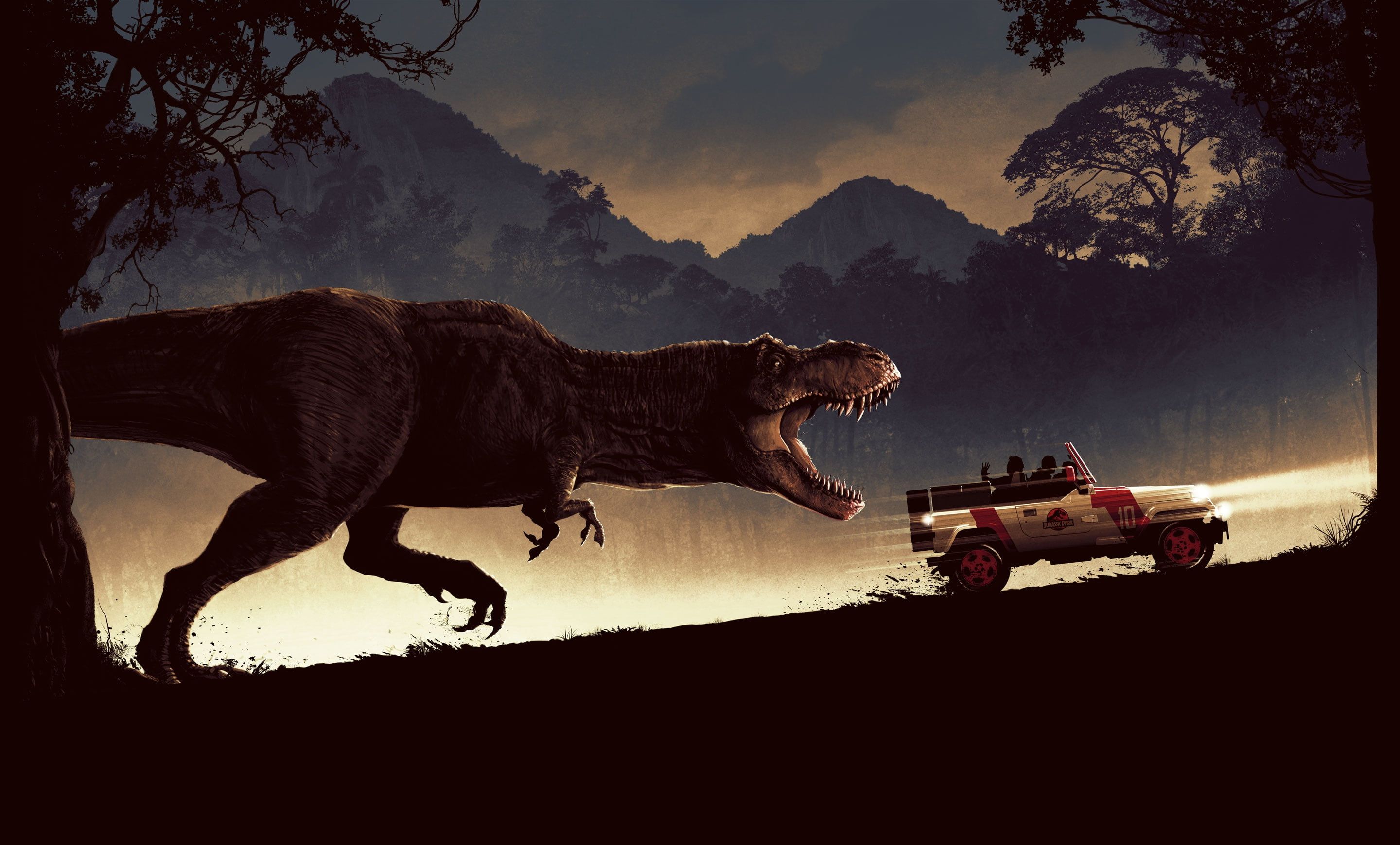 Jurassic Park #Car #Dinosaur Tyrannosaurus Rex K #wallpaper #hdwallpaper # desktop. Jurassic park film, Jurassic park, Jurassic park world