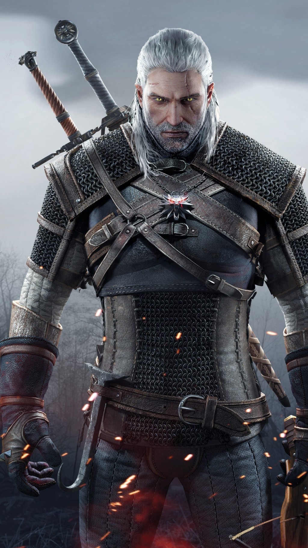 3D iPhone Wallpaper Witcher