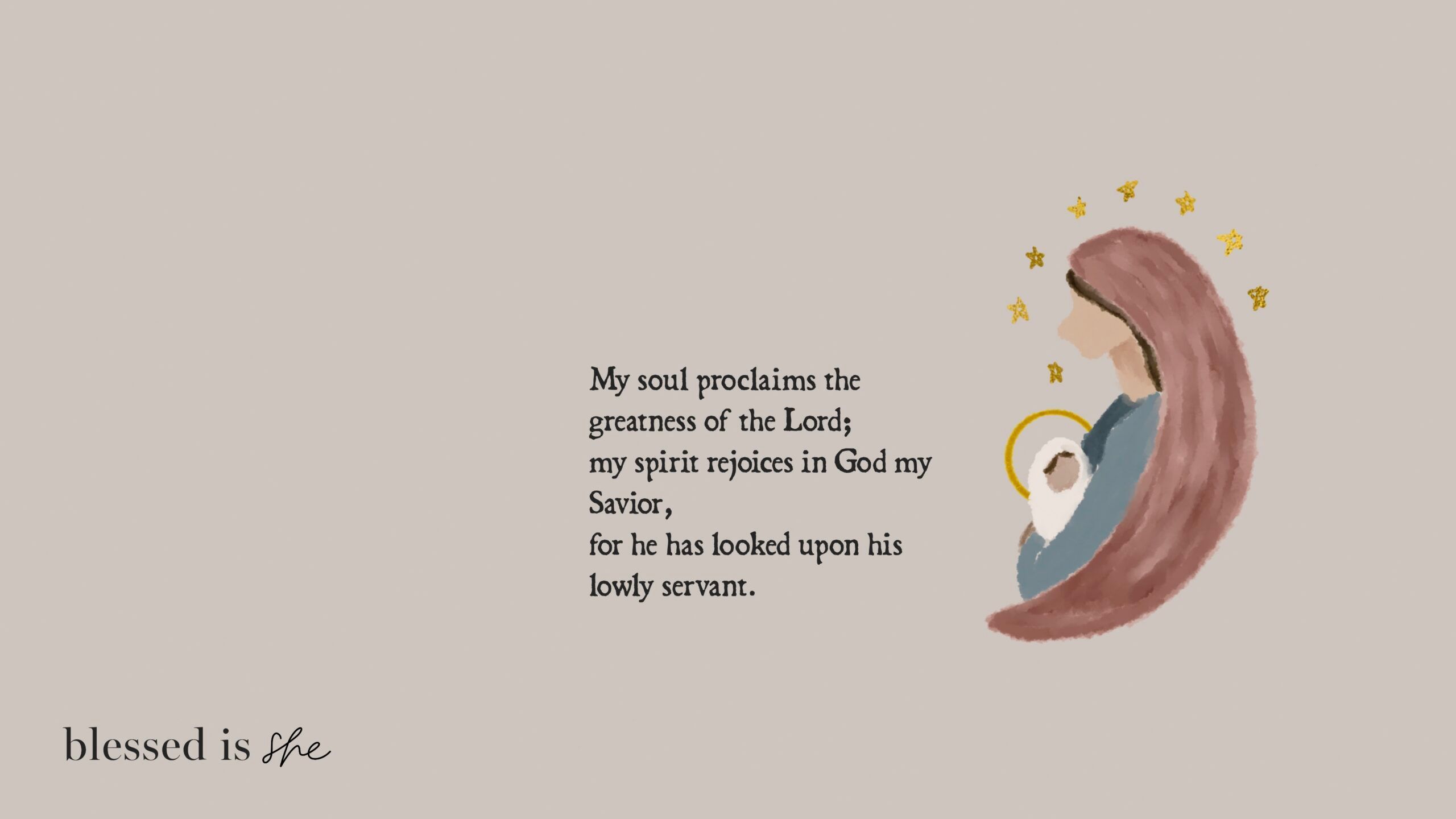 desktop wallpaper blessed is she. Blessed is she, Bible devotions, Blessed
