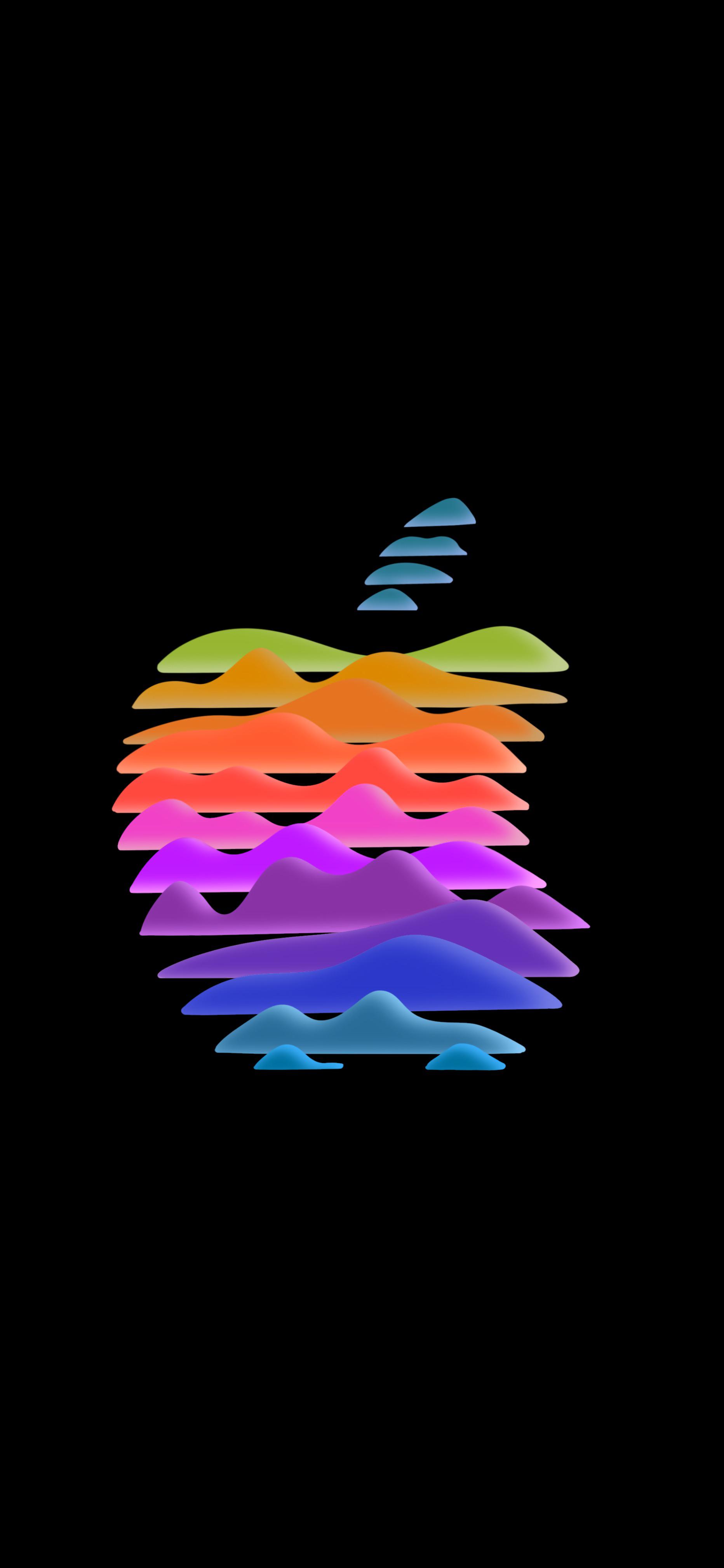 OLED Apple Logo WALLPAPER, r