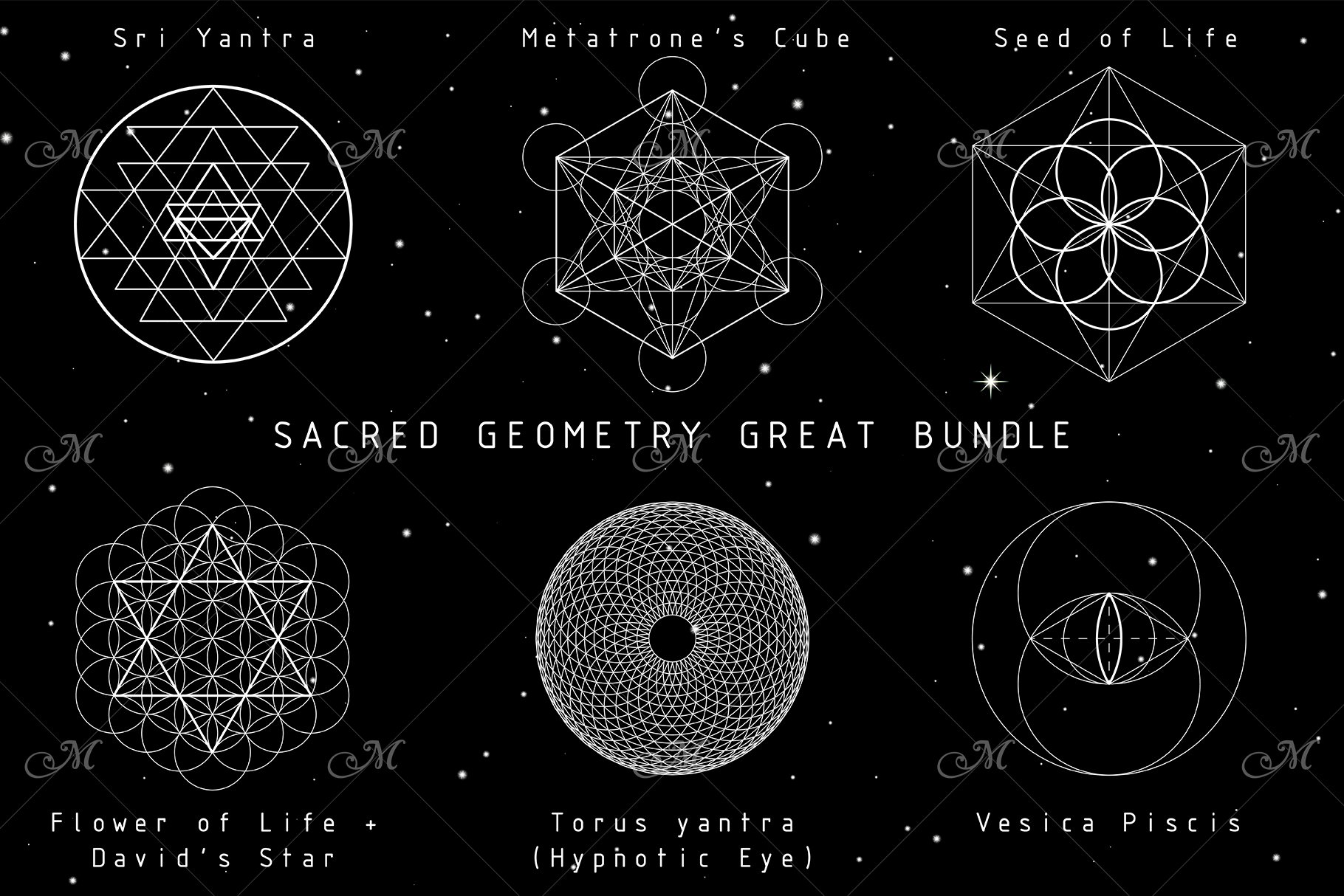 Sacred Geometry Great Bundle PNG EPS