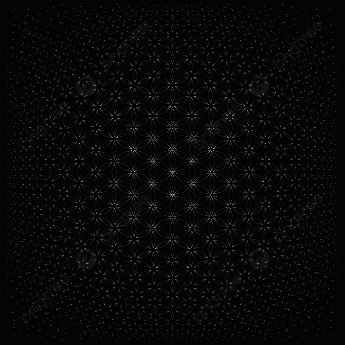 Vector Contour Sacred Geometry Volumetric Flower Of Life Circle Pattern Dark Background, Wallpaper, Meditation, Circle Background Image And Wallpaper for Free Download