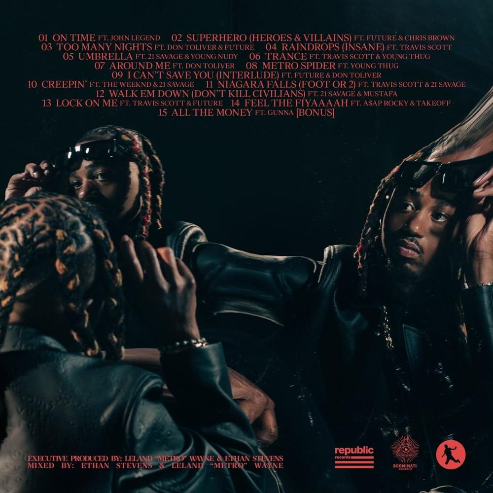 Metro Boomin & VILLAINS Lyrics and Tracklist