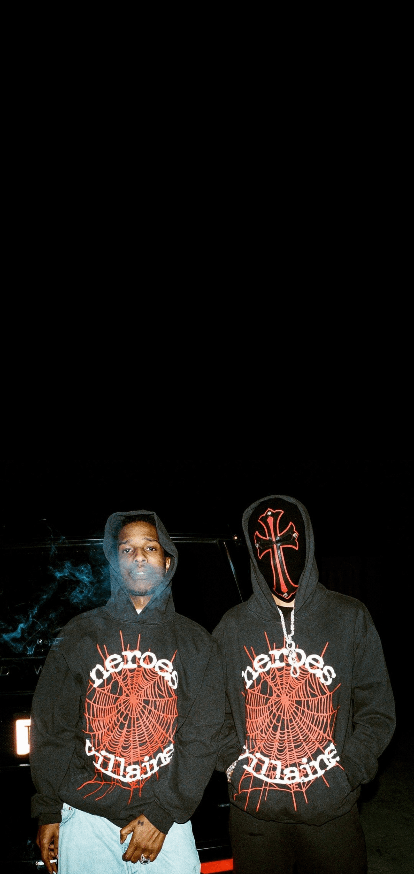 Metro Boomin and A$AP Rocky for Sp5der X Heroes & Villains [1440 x 3040]