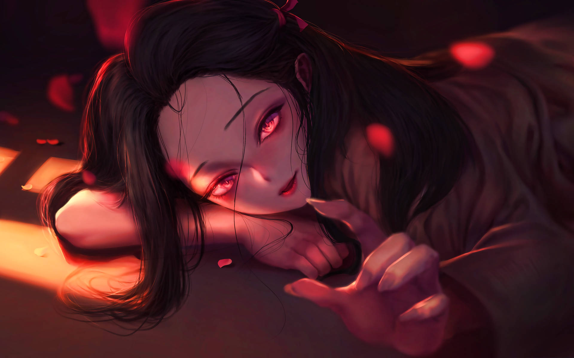 Download Demon Slayer 4k Nezuko Red Wallpaper