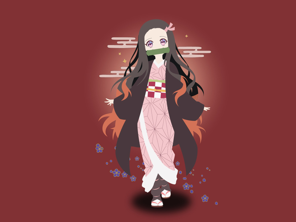 Download wallpaper Nezuko Kamado, Demon Slayer Kimetsu no Yaiba, The Blade Cleaves Demons, section shonen in resolution 1152x864
