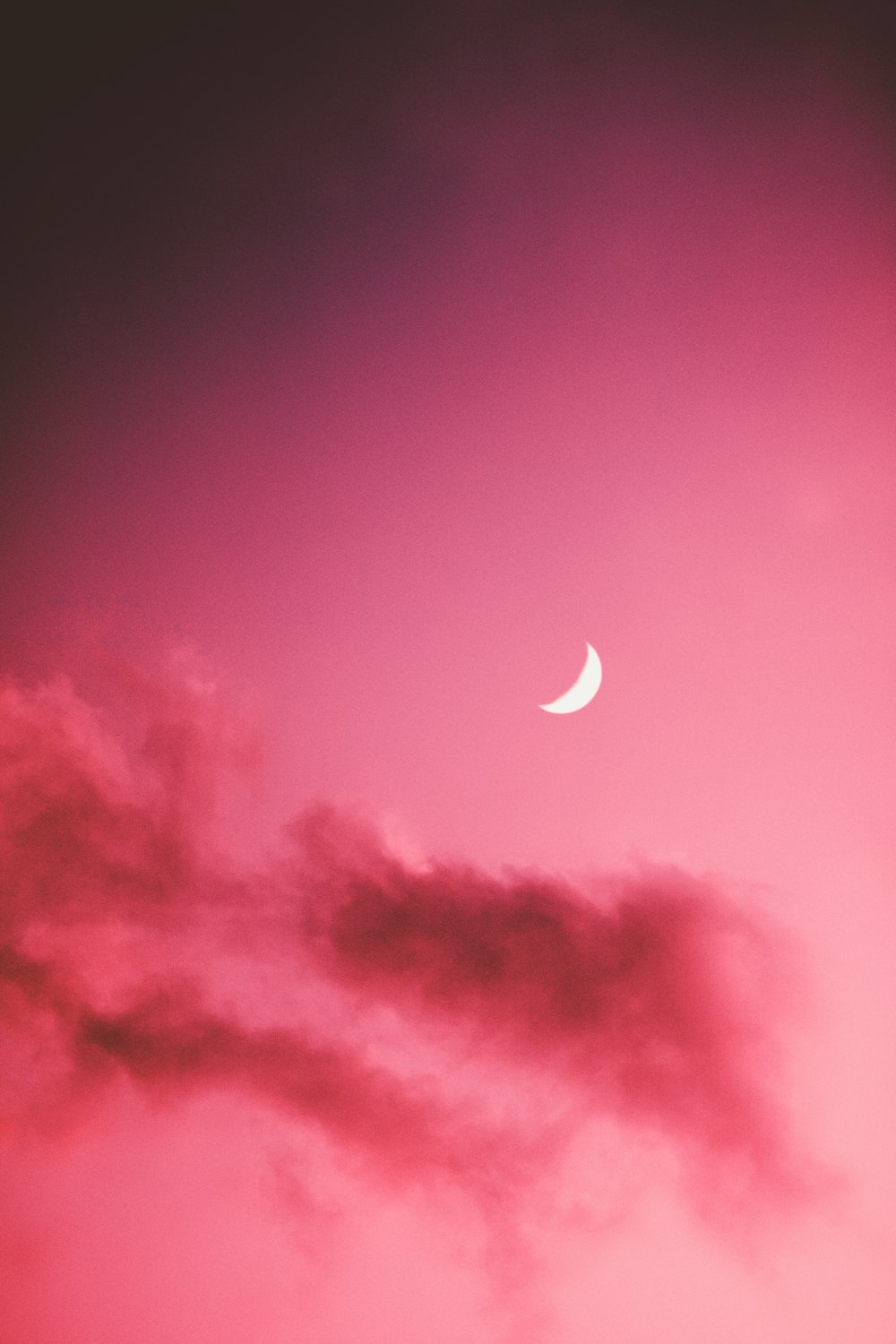 Pink Sky At Night Picture. Download Free Image