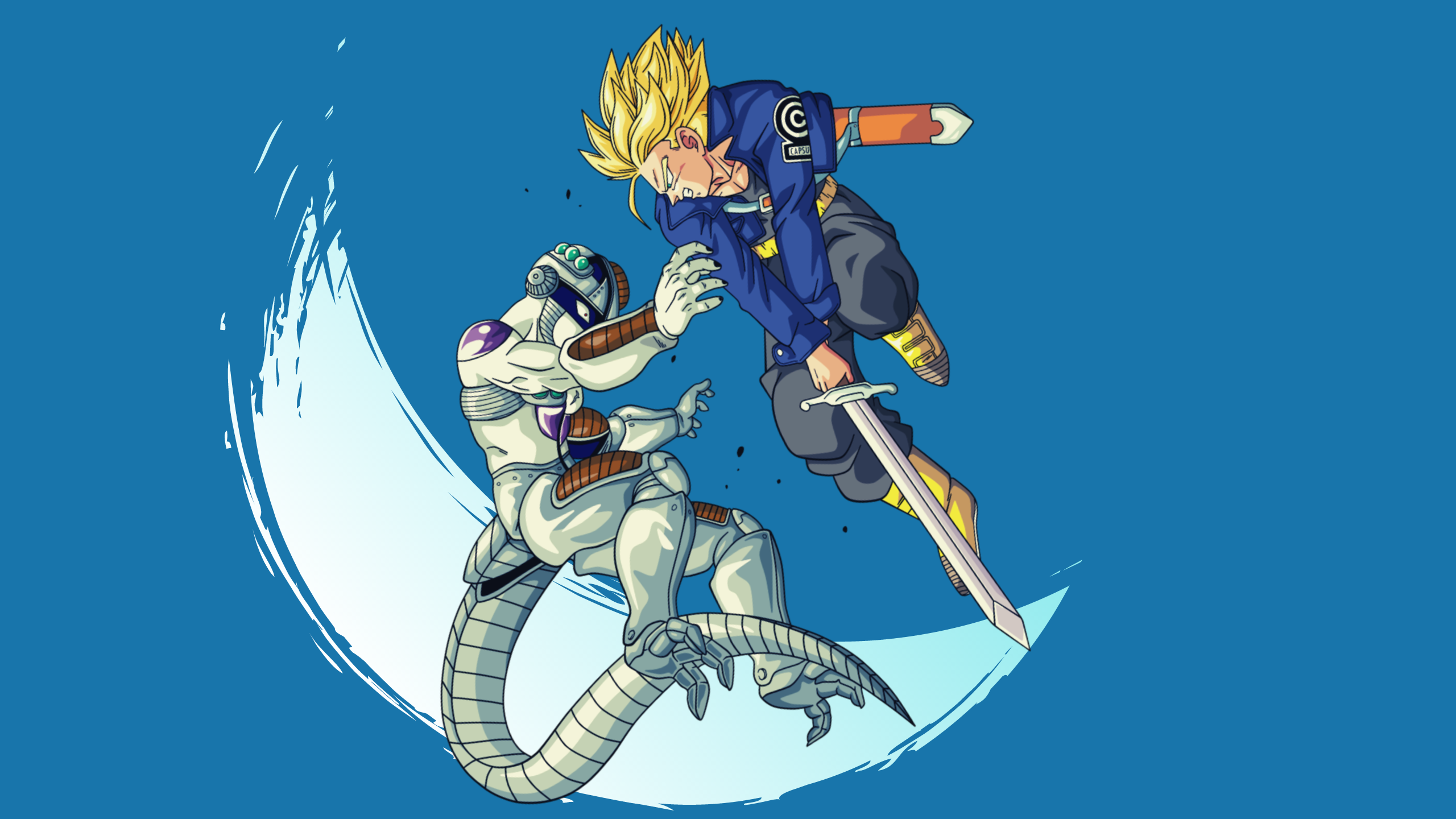 Simple Wallpaper of Trunks 2560x1440 works also for 1920x1080