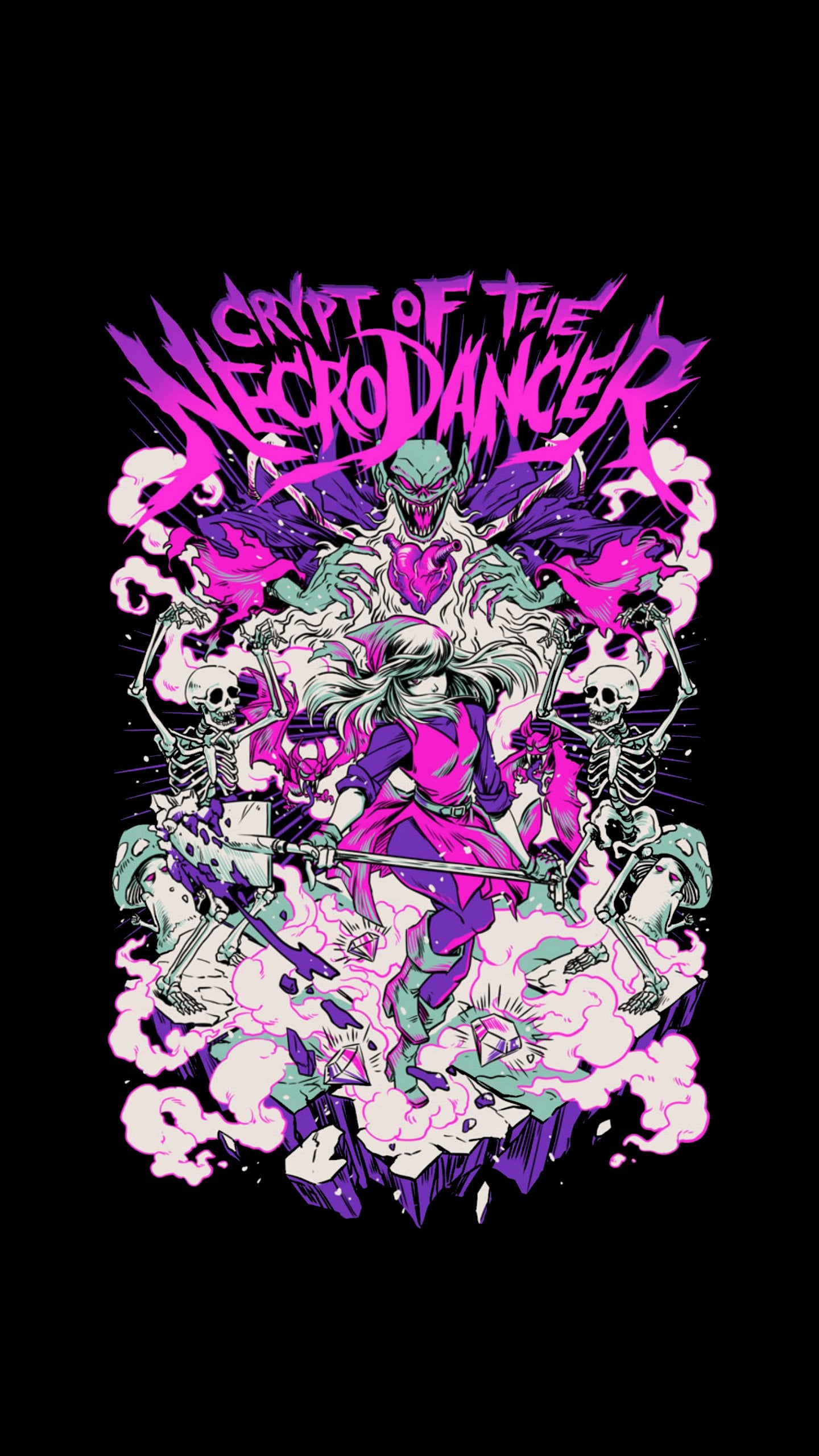 Necrodancer phone background