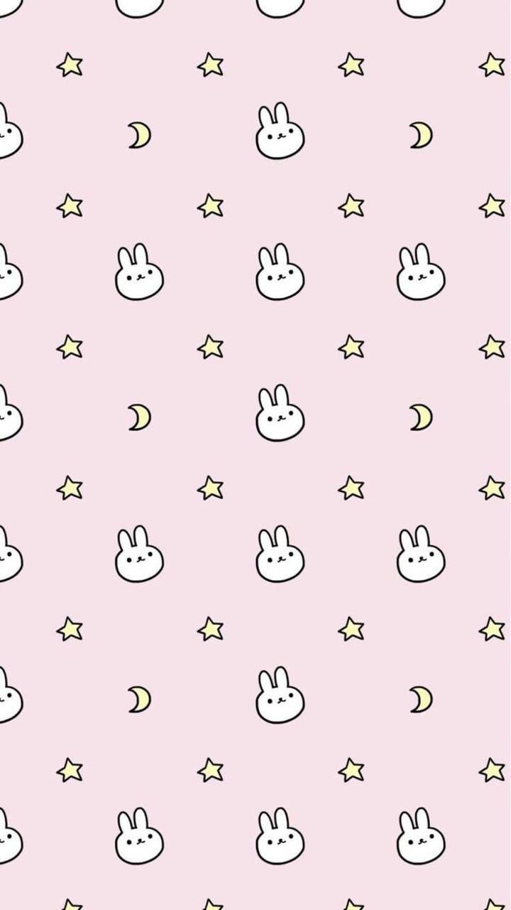 Download Kawaii bunny wallpaper by Hexstly now. Browse millions of popular bunny W. Rabbit wallpaper, Wallpaper iphone cute, Bunny wallpaper