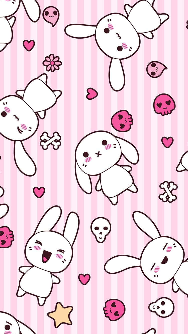 Download Adorable Kawaii Bunny Wallpaper