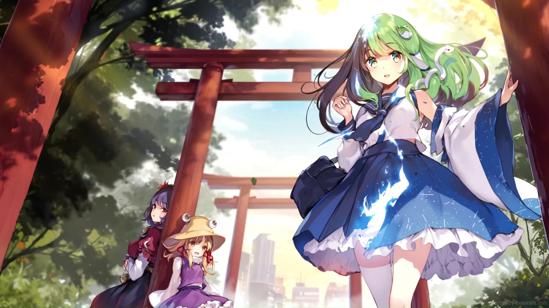 Sanae Kochiya Live Wallpaper, Animated Wallpaper