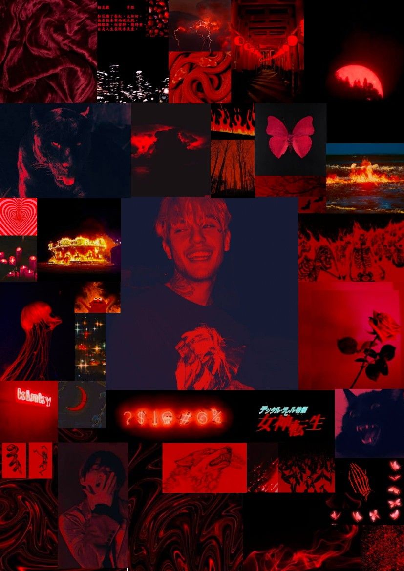 Alta calidad en la web) #aesthetic #aestheticred #red #lilpeep #dark #darkred. iPhone wallpaper tumblr aesthetic, Wallpaper iphone neon, Red and black wallpaper