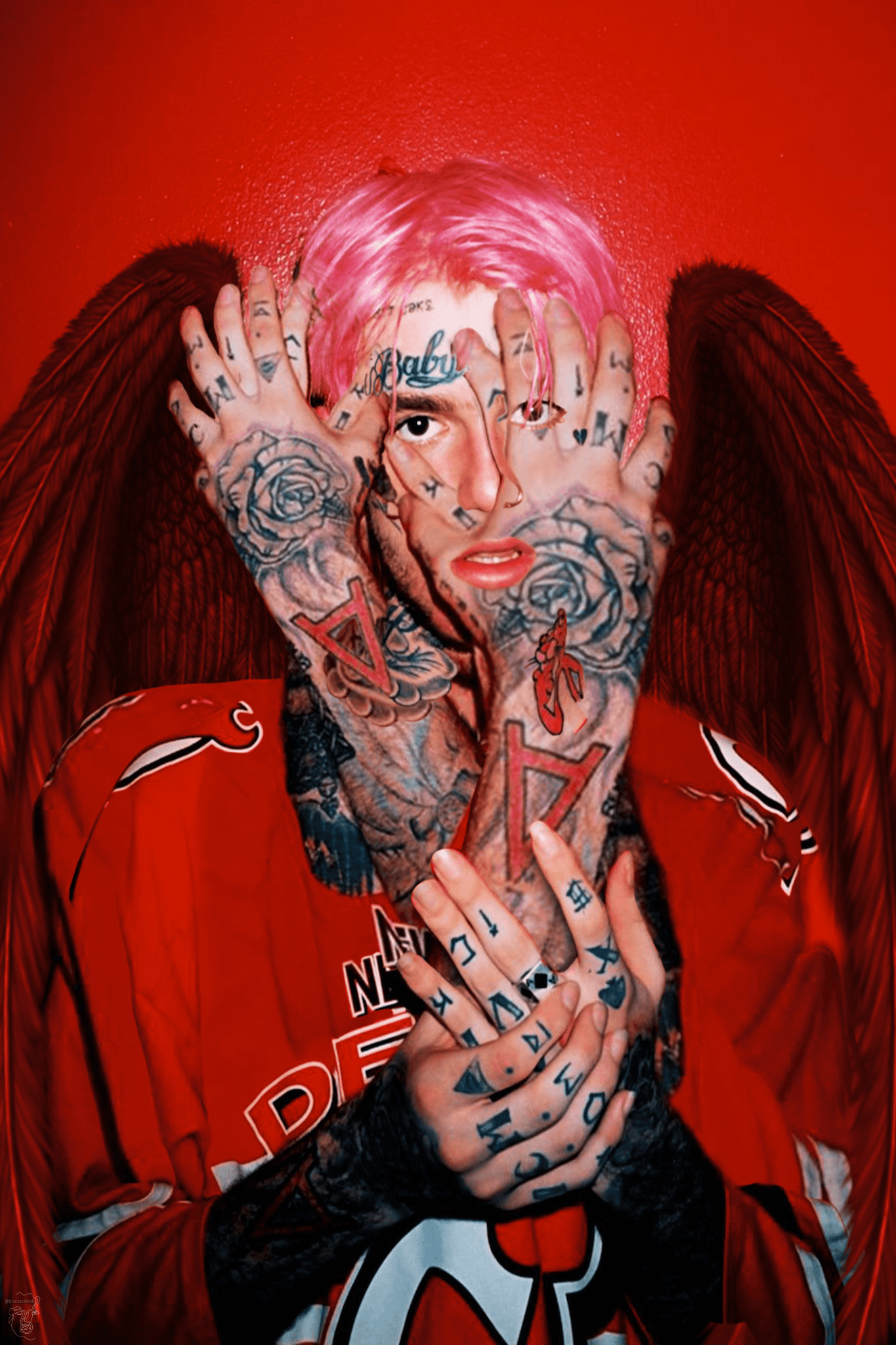 Lil Peep Hellboy Poster Plug. Free Shipping $50