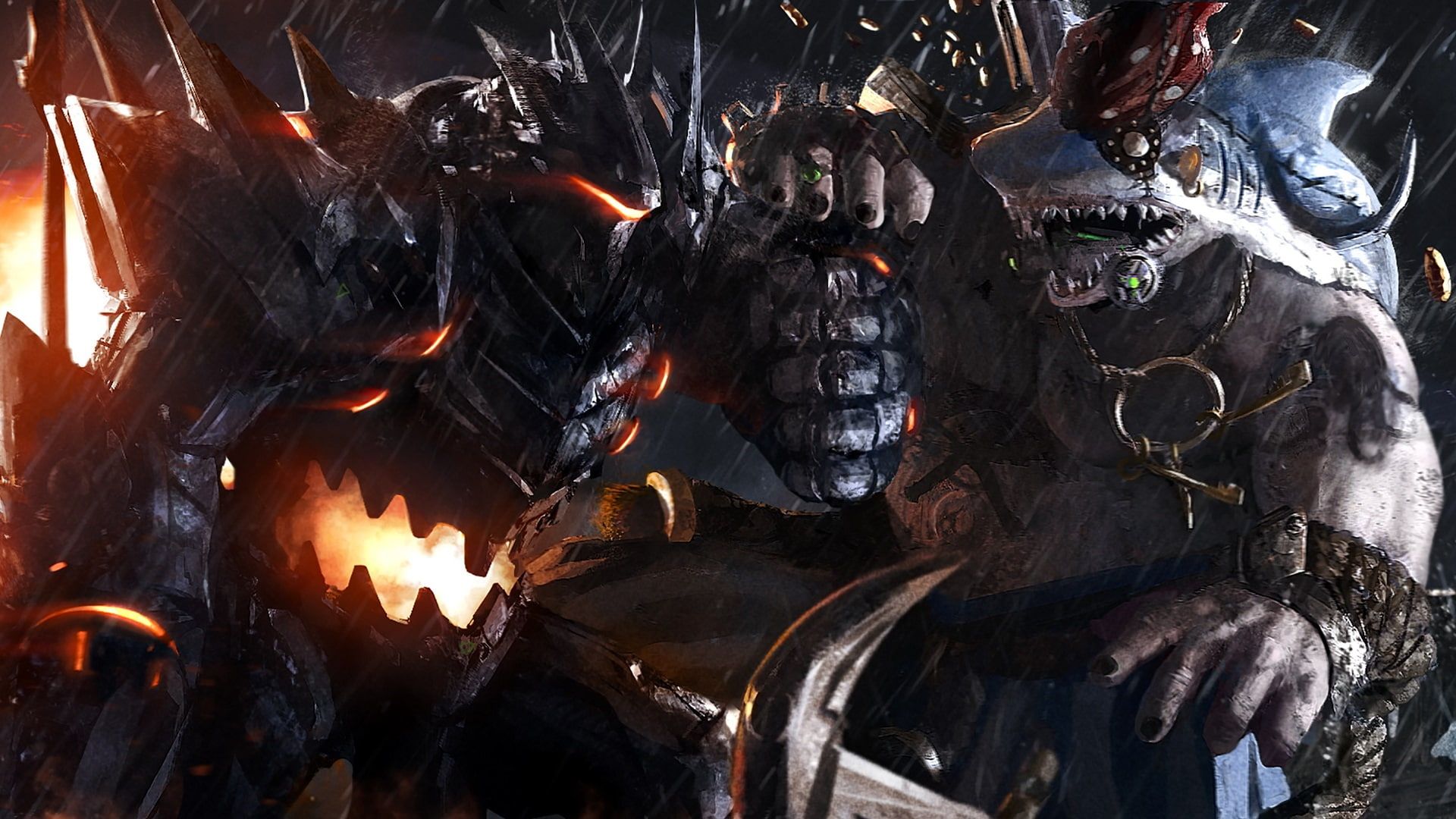 Overwatch video games Reinhardt (Overwatch) Roadhog (Overwatch) #artwork digital art P #wallpaper #hdw. Overwatch wallpaper, Overwatch, Digital art fantasy