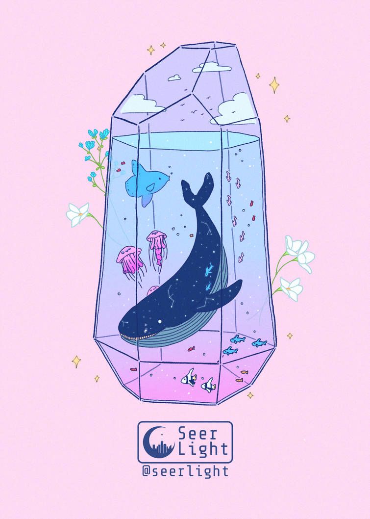 Celestial Aquarium. Kawaii art, Cute wallpaper, Kawaii drawings