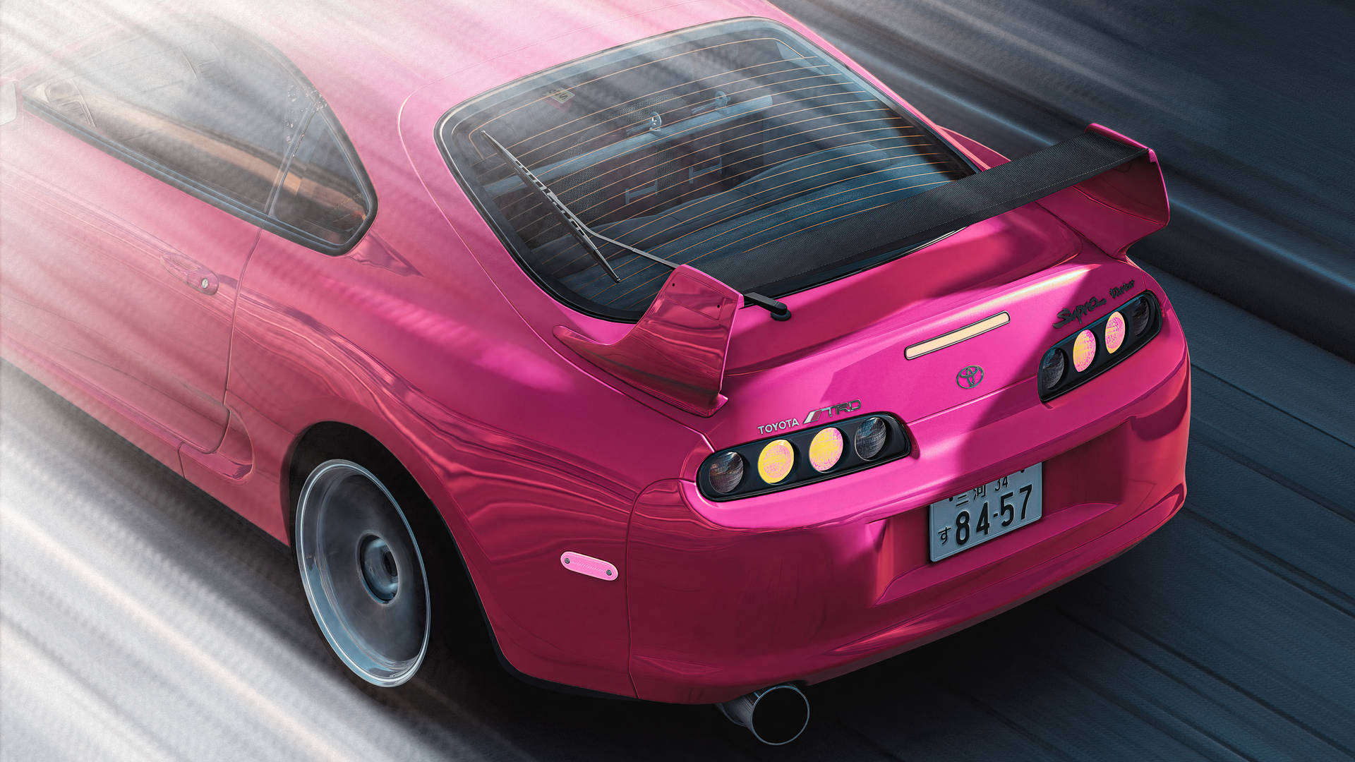 Download Hot Pink Toyota Supra Assetto Corsa Wallpaper