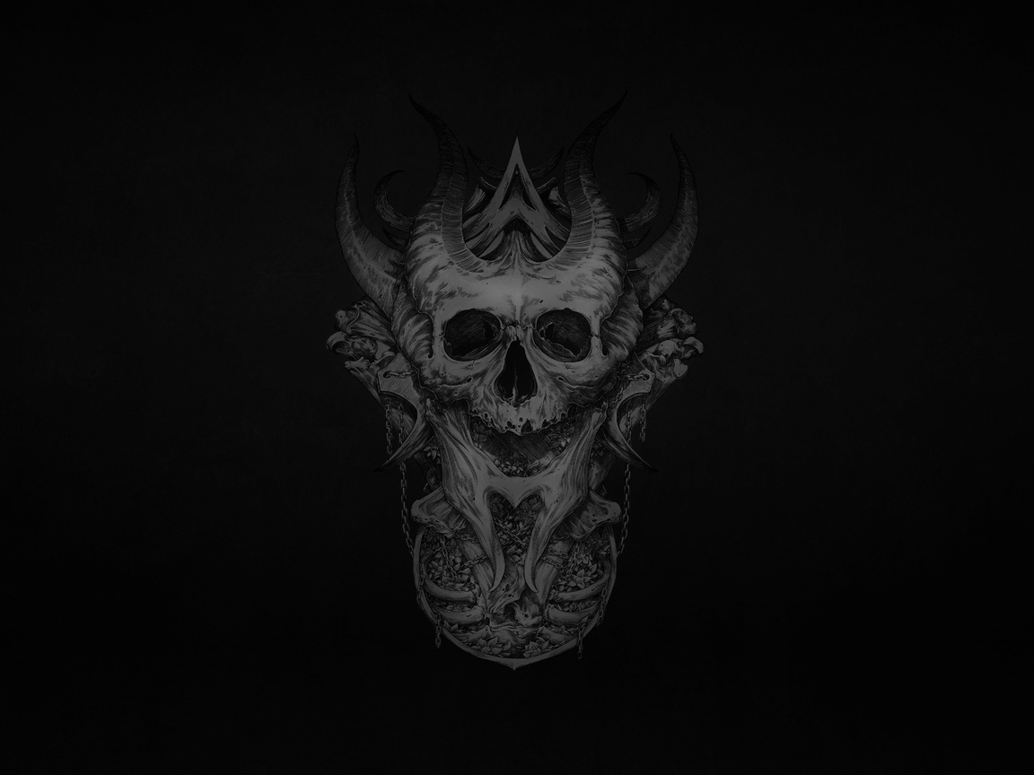Dark Skull Wallpaper, 1152x864 Resolution HD 4k Wallpaper, Image, Background, Photos and Picture