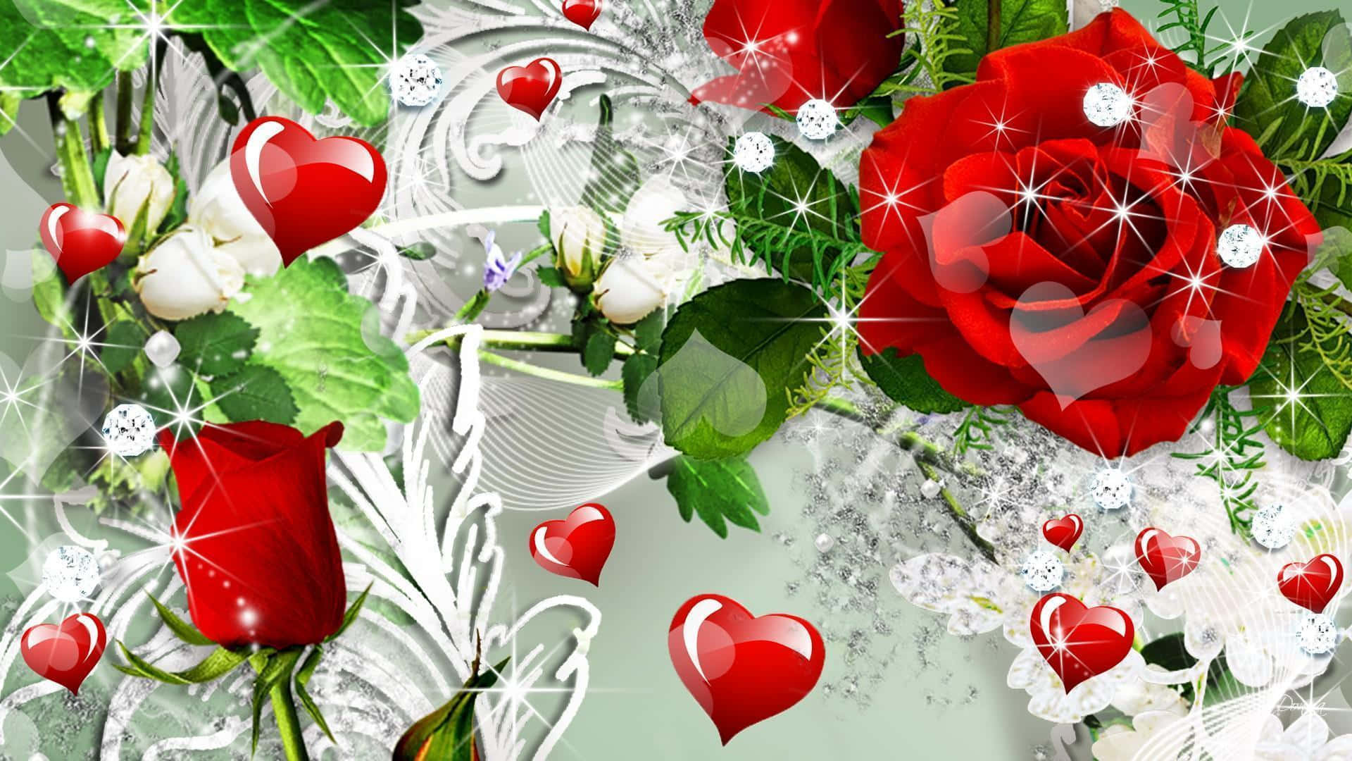 Download Rose Heart: A Symbol of Love and Romance Wallpaper