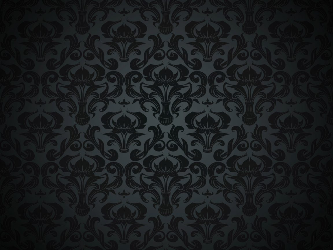 Pattern Black Dark Vintage 4K Wallpaper
