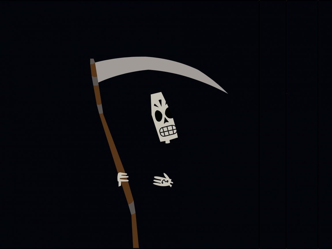 Download wallpaper 1152x864 grim reaper, minimal, 4k, standard 4:3 fullscreen 1152x864 HD background, 20857