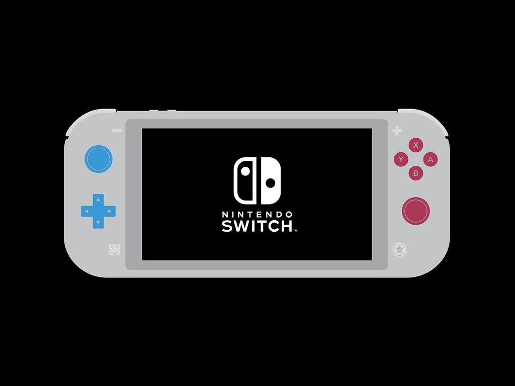 Nintendo Switch Lite console minimal wallpaper iPad Pro 12