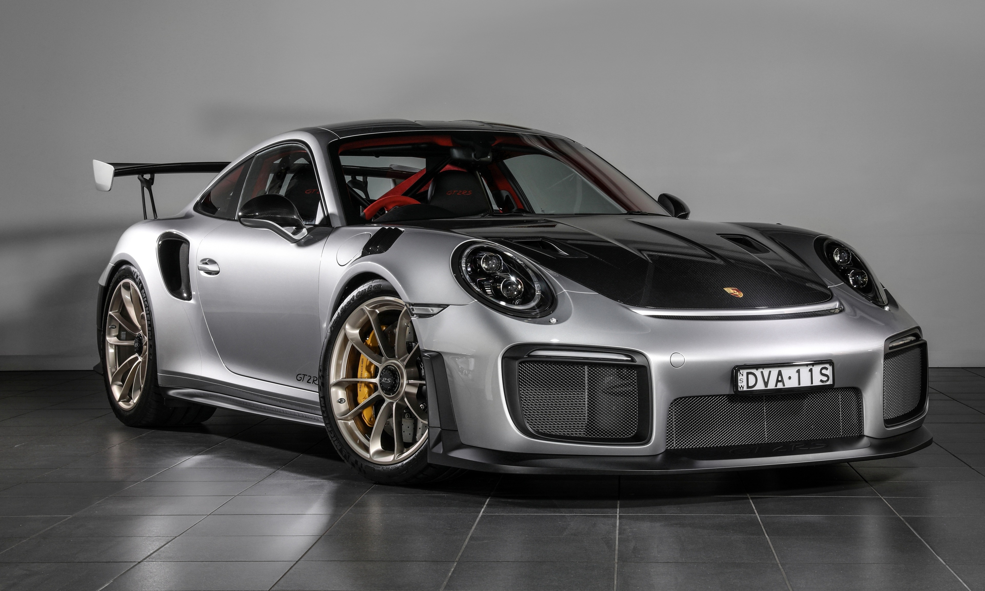 Download wallpaper 3840x2400 2018 porsche 911 gt3 rs, grey, sports car 4k wallaper, 4k ultra HD 16:10 wallpaper, 3840x2400 HD background, 5275