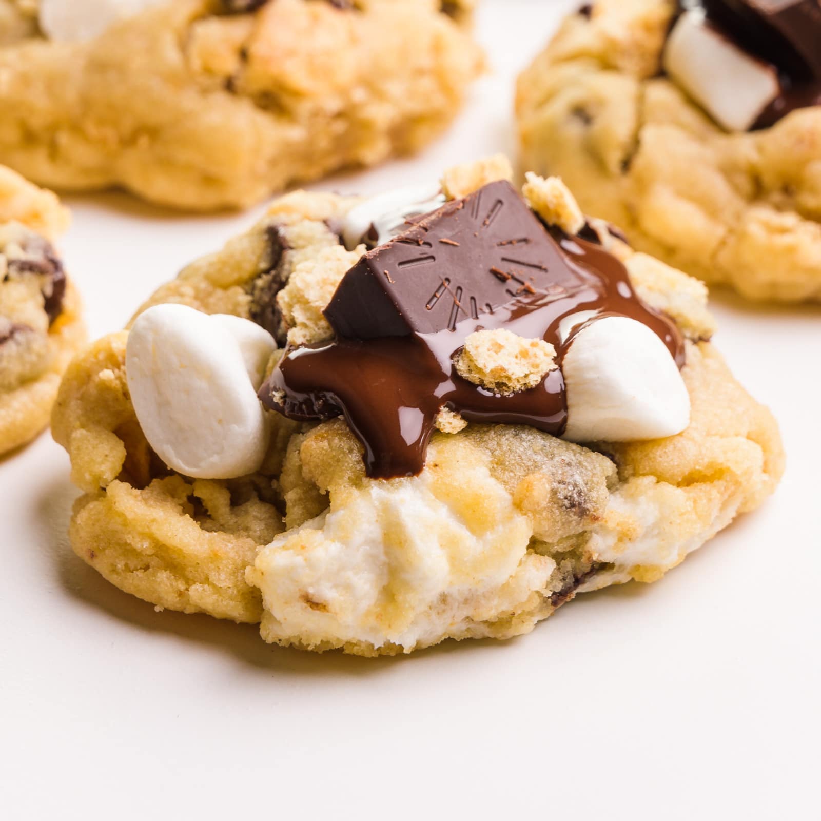 Gooey Vegan S'mores Cookies