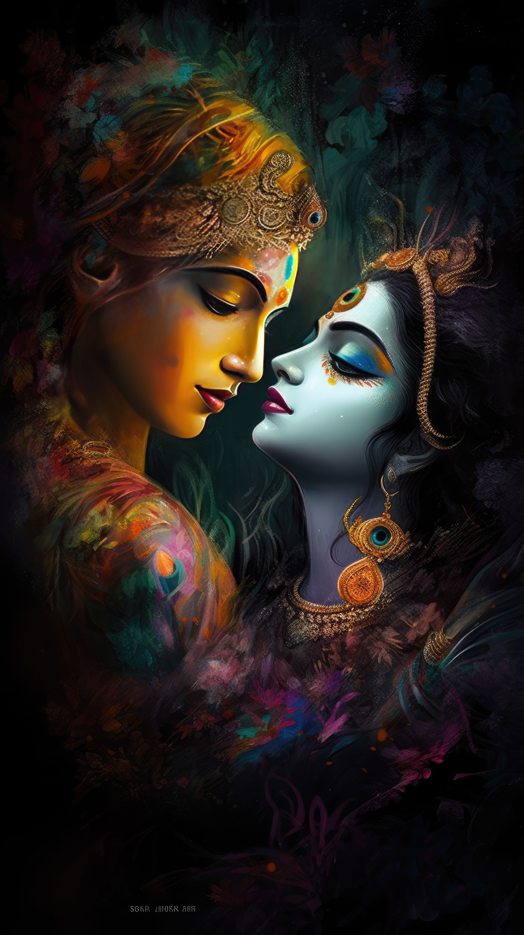 Radha Krishna AI Wallpapers - Wallpaper Cave