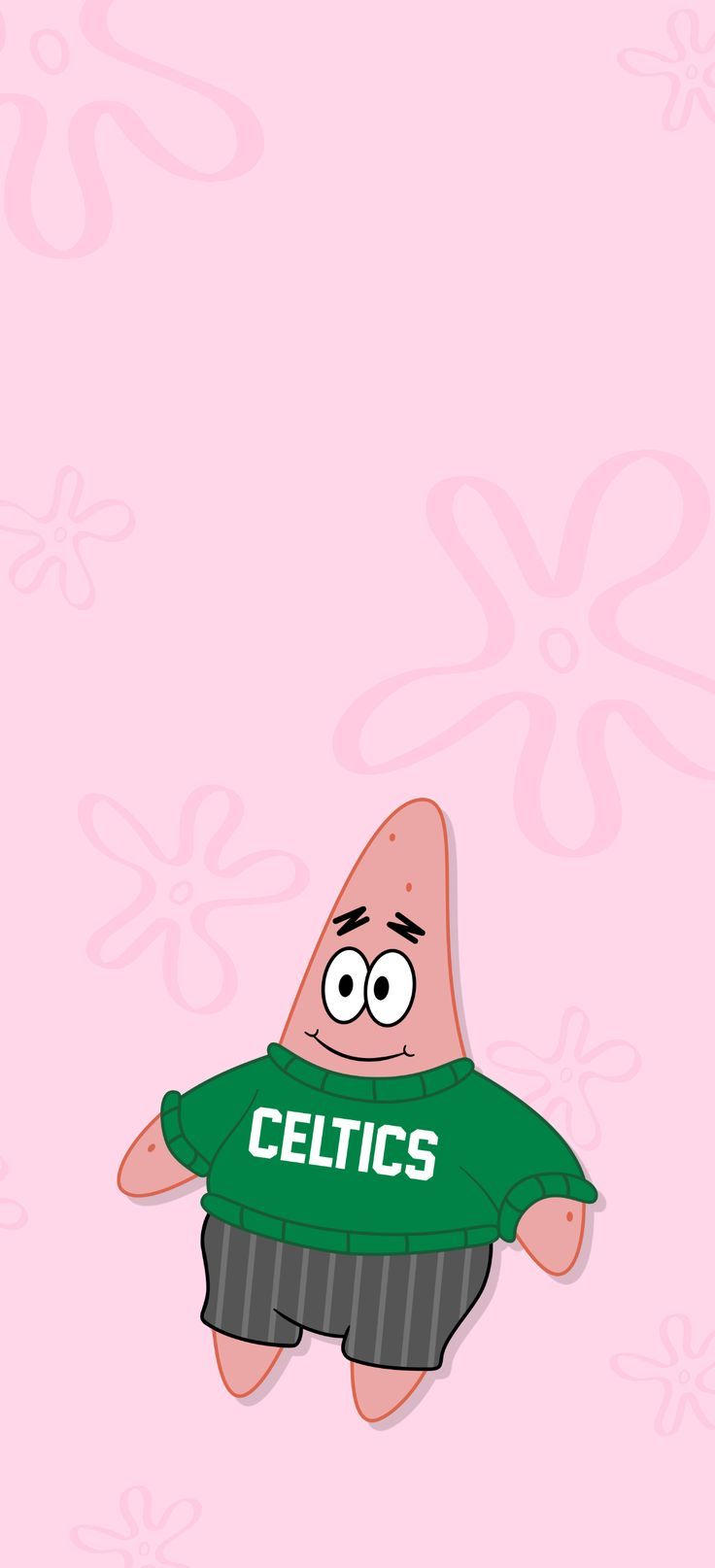 Spongebob and Patrick Celebrating Boston Celtics Basketball