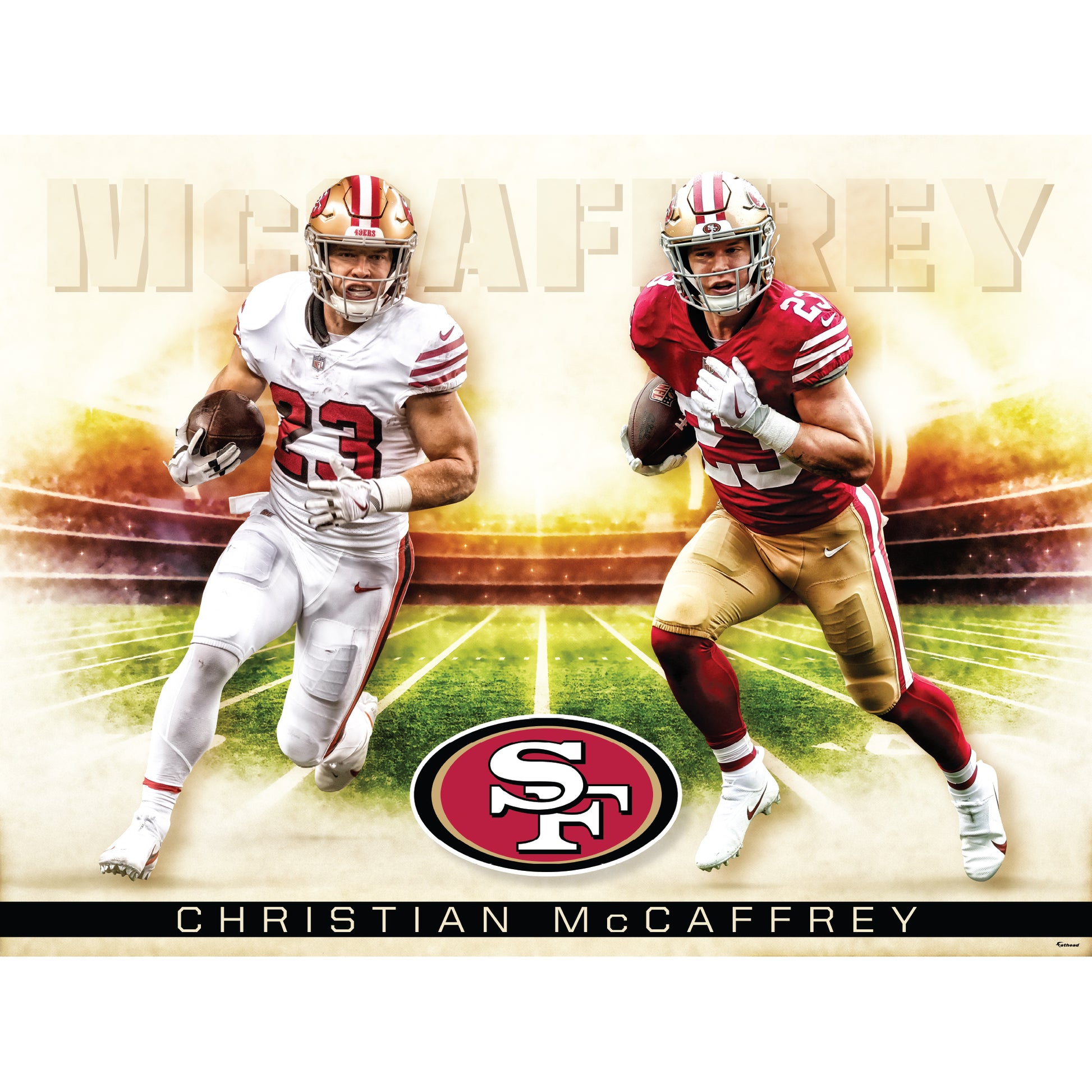 San Francisco 49ers: Christian McCaffrey Icon Poster Lice