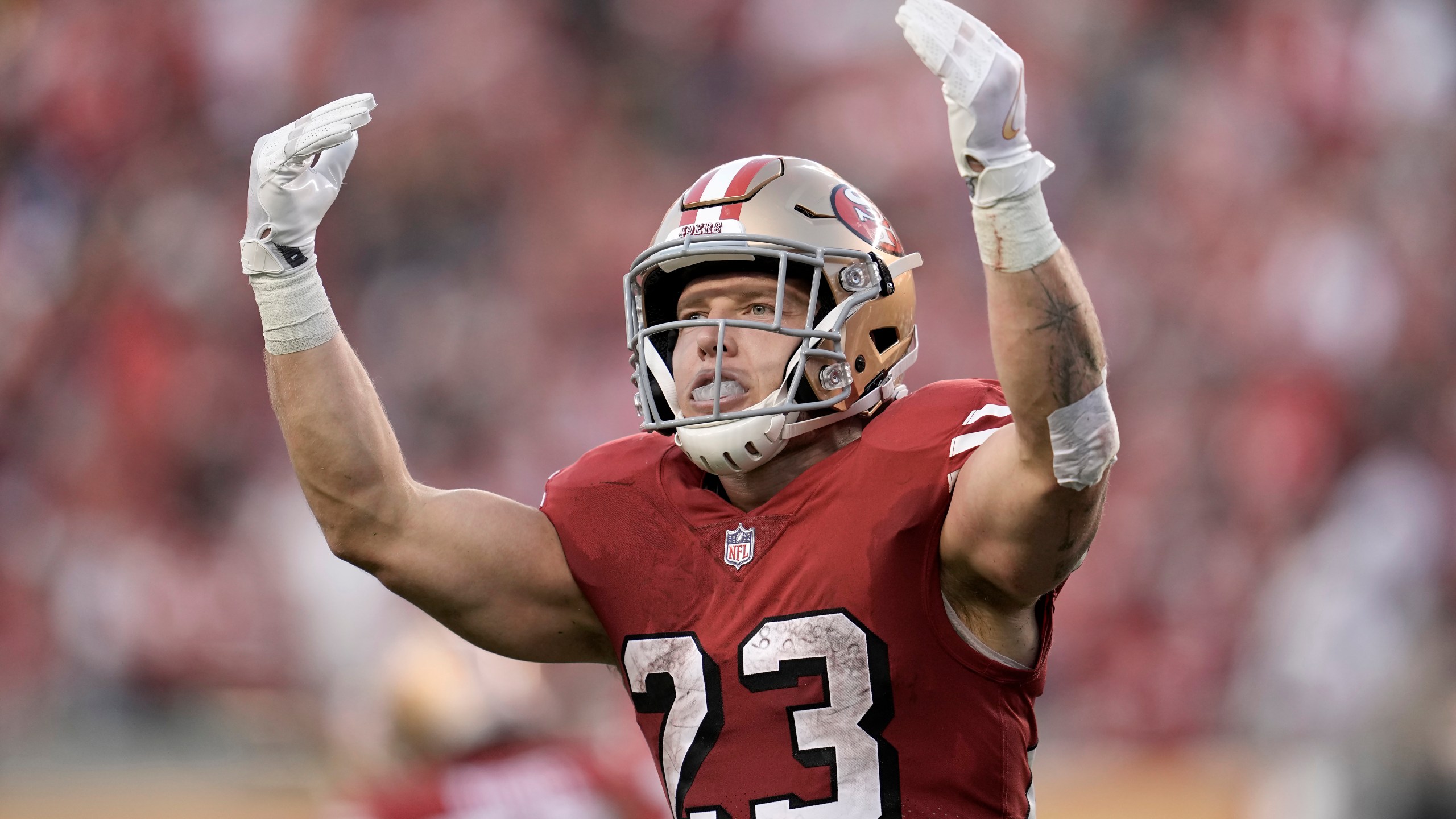 Christian McCaffrey repeats as the top running back in the AP's NFL rankings