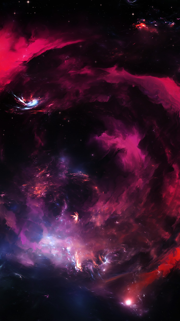 iPhone 6 wallpaper. space art star galaxy red pattern dark