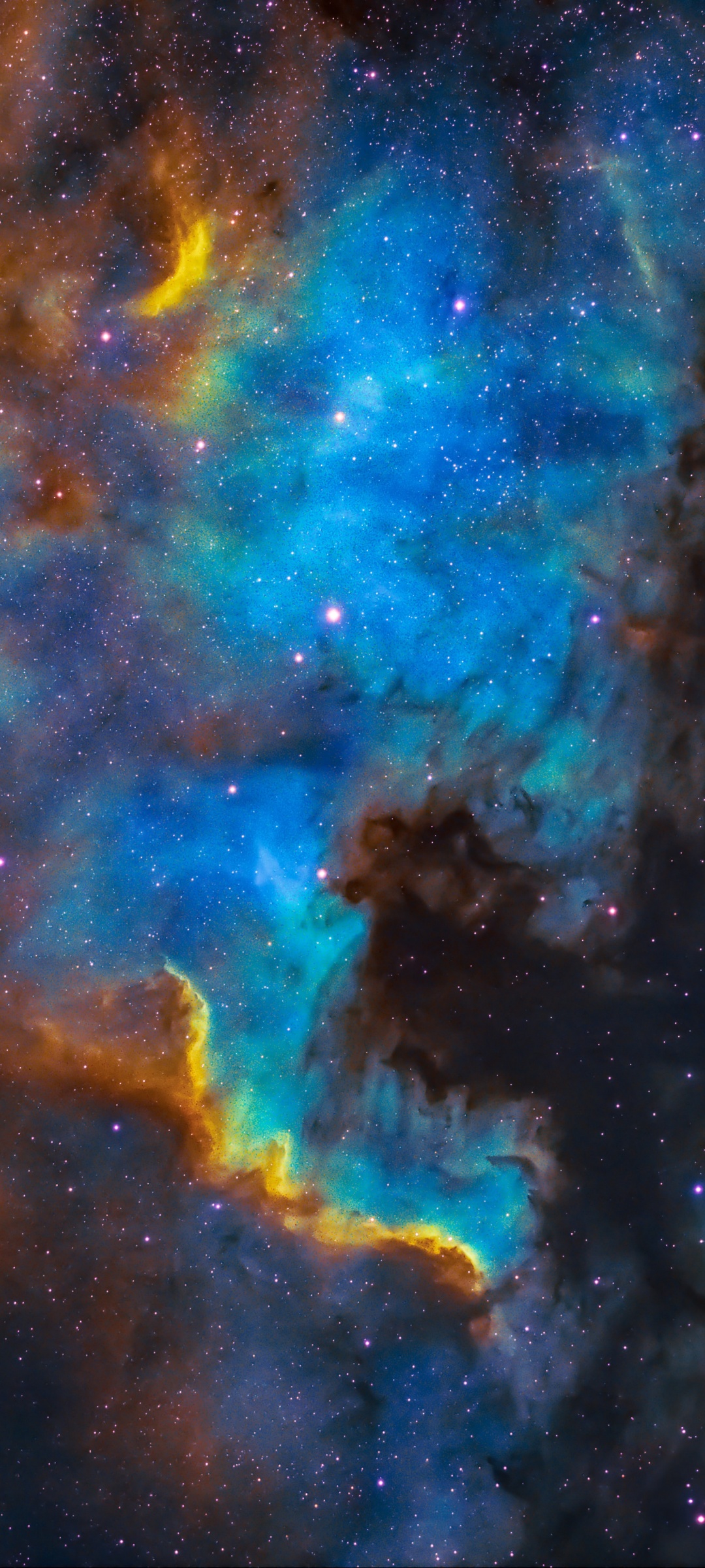 Pelican Nebula Wallpaper 4K, Cygnus, Blue Galaxy, Astronomy