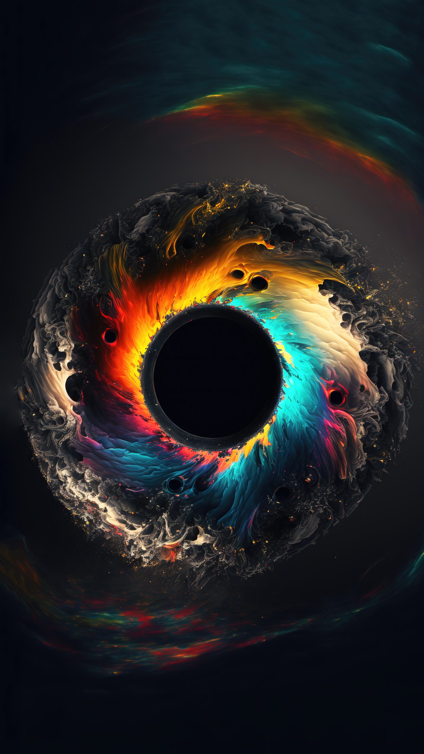 colorful abstract ai art iphone wallpaper 4k Free Download