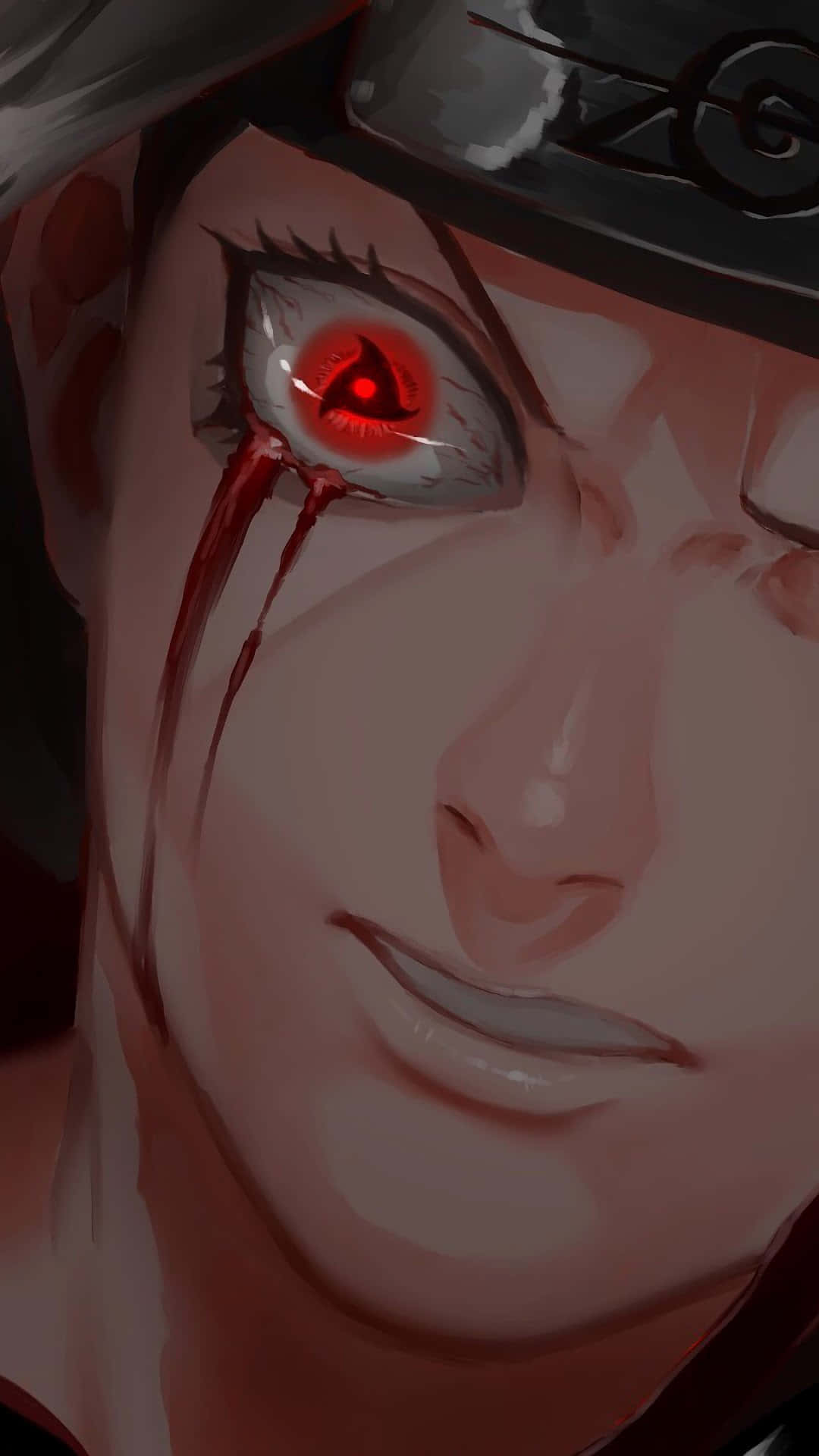 Download Itachi Mangekyou Sharingan Blood Tears Wallpaper
