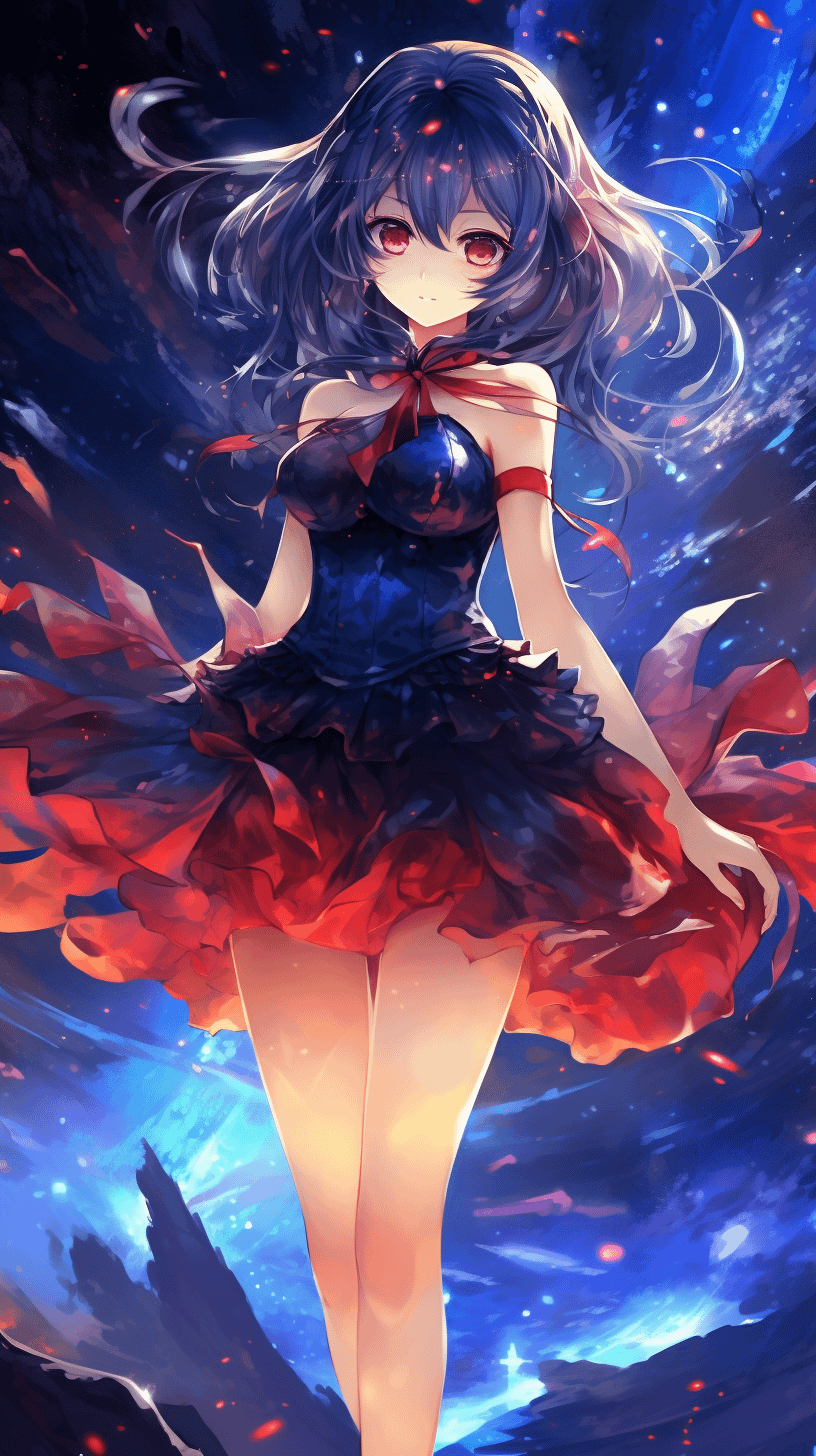 AI Anime phone wallpaper that I