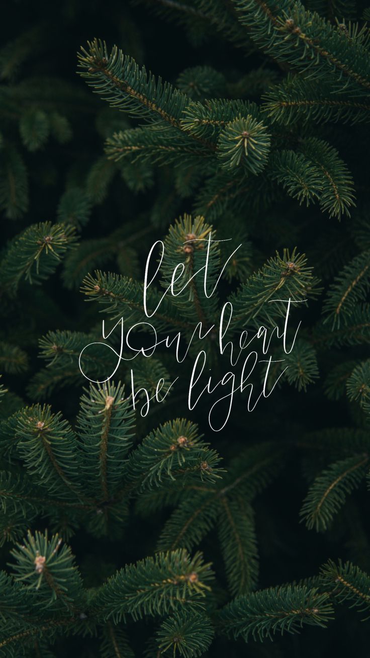Let your heart be light iPhone background. Christmas phone wallpaper, Cute christmas wallpaper, Holiday wallpaper