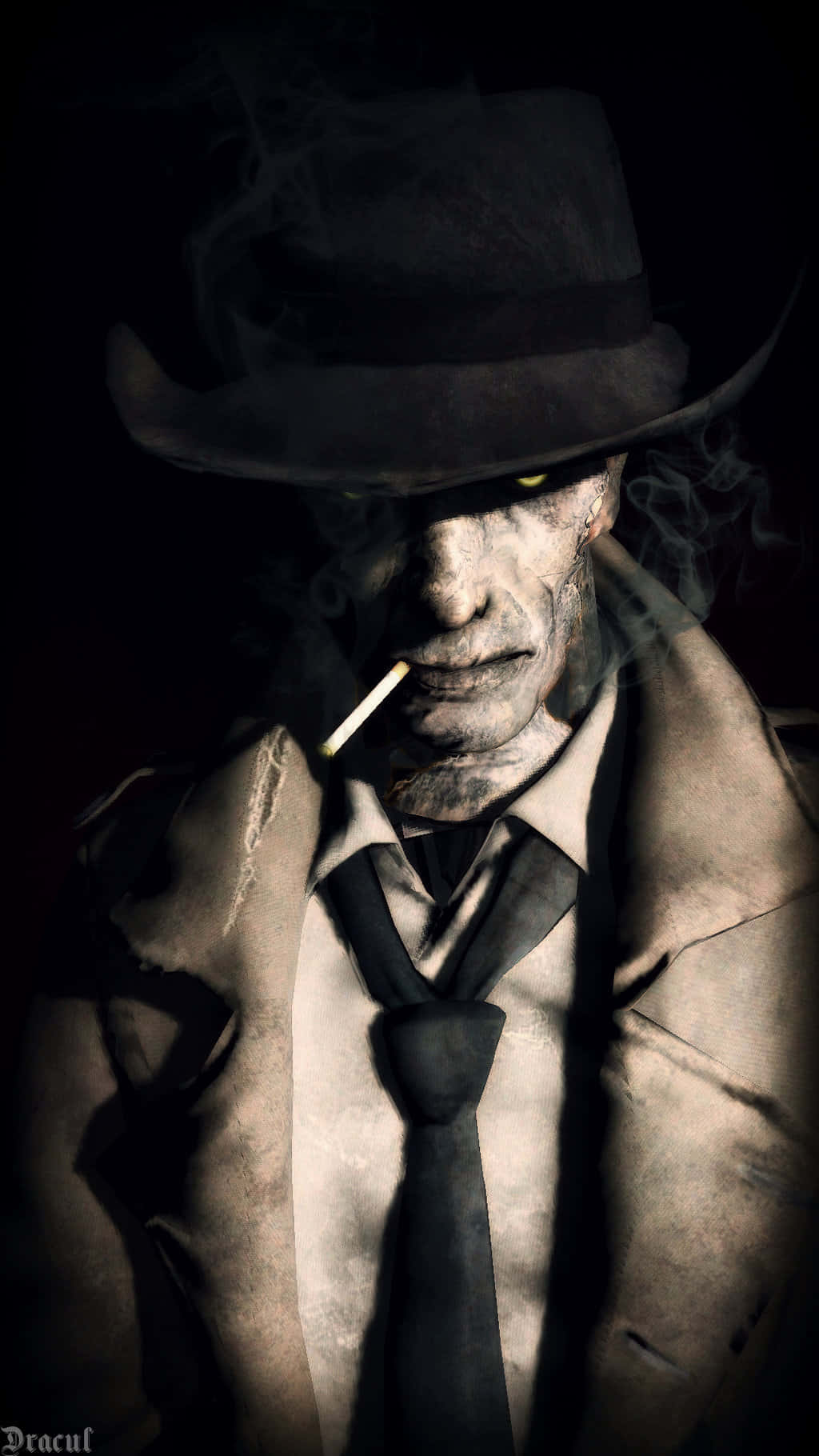 Download The Mysterious Detective Nick Valentine Wallpaper