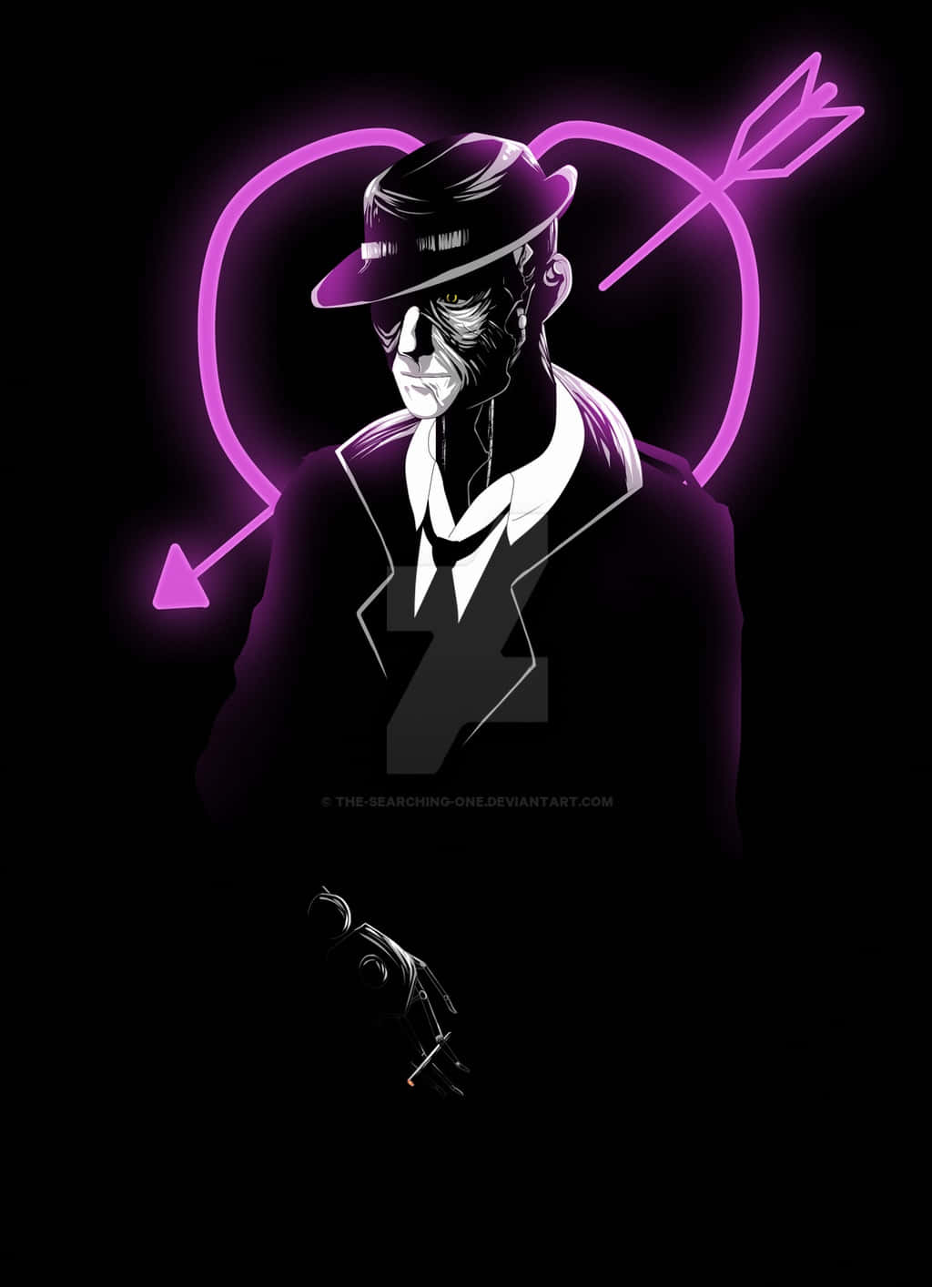 Download Caption: Nick Valentine Synth Detective Wallpaper
