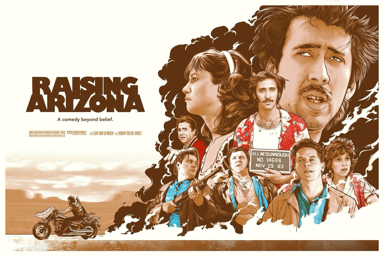 Raising Arizona. Raising arizona, Movie posters, Alternative movie posters