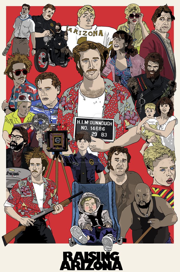 Raising Arizona by PotteringAbout. Raising arizona, Nicolas cage movies, Movie poster art